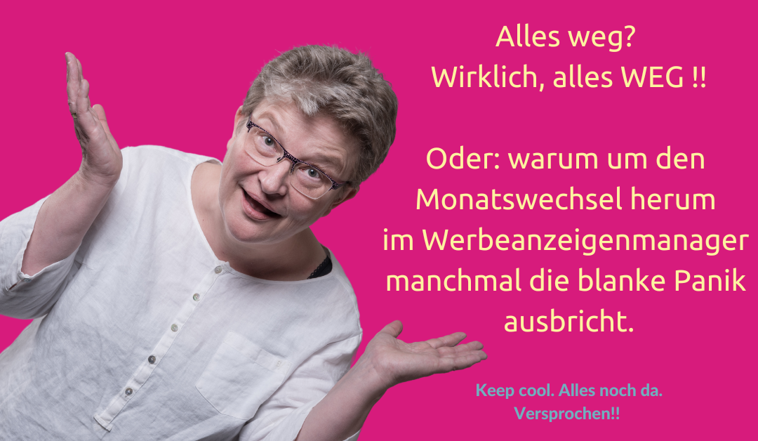 Frauke Schramm Social Media Mutmacherin Blog WerbeanzeigenManager Monatswechsel